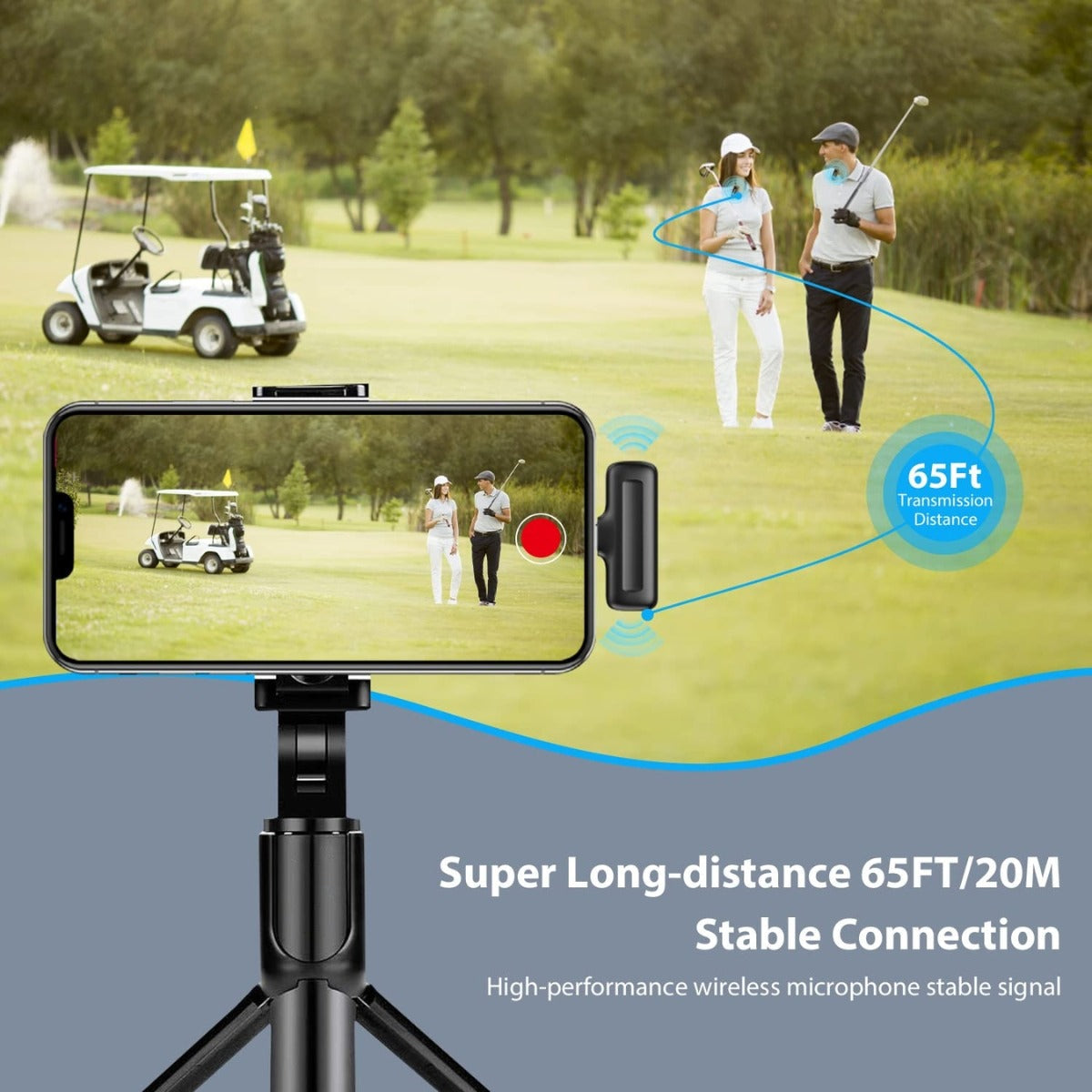 J13 Type-C Dual Wireless Lavalier Microphone with Charging Case Noise Reduction Mic for Vlogging