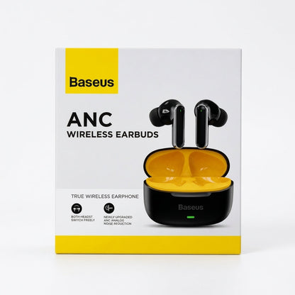 Baseus ANC Wireless Earbuds Bluetooth 5.3 Noise Cancelling Earphones
