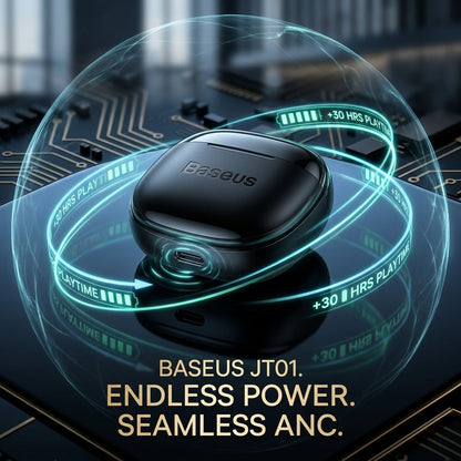 Baseus JT01 ANC Wireless Earbuds Bluetooth 5.2 Noise Cancelling Earphones