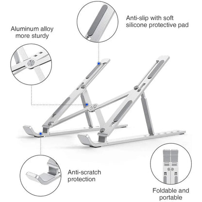 Creative Folding Laptop Stand Adjustable Portable Aluminium Notebook Holder