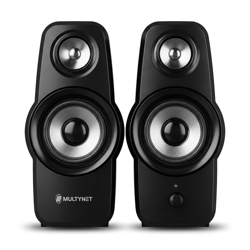 Multynet AC-800 Bluetooth Power Speaker – Slim Design Heavy Bass Computer & TV Speakers For LED TV, LCD, Laptop, PC Computer, Smartphones, Tablets