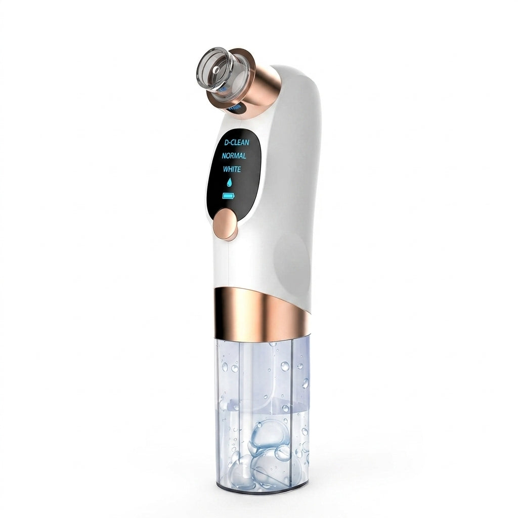 Electric Pore Vacuum Blackhead & Whitehead Remover with Water Cycle Cleansing – Rechargeable Facial Cleanser