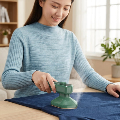 Portable Mini Steam Iron – 2-in-1 Dry & Steam Ironing Handheld Travel Iron