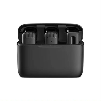 J13 Type-C Dual Wireless Lavalier Microphone with Charging Case Noise Reduction Mic for Vlogging