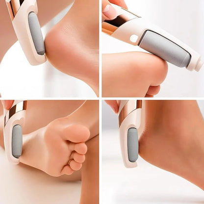 Pretty Girl Flawless Pedi Electronic Pedicure Tool – Rechargeable Foot File with 2 Roller Heads