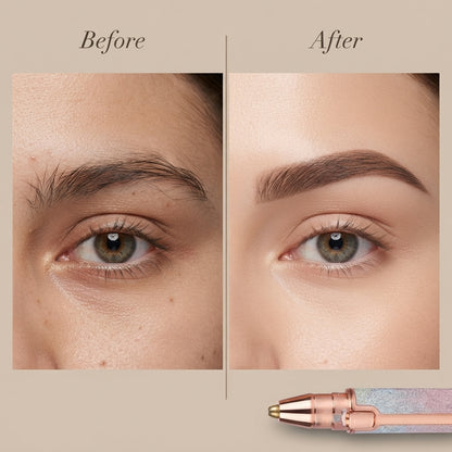 2-in-1 Battery Operated Eyebrow Trimmer & Facial Hair Shaver for Women – CF-001A