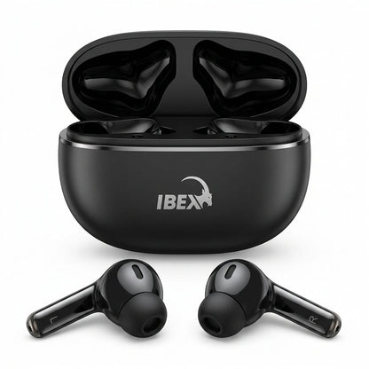 IBEX TWS Wireless Earbuds – Bluetooth In-Ear Earphones with Charging Case
