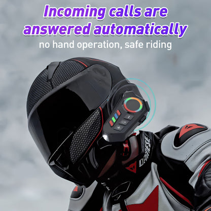 K06 Helmet Bluetooth Earphones Wireless Motorcycle Headset with HD Sound & Hands-Free Calling
