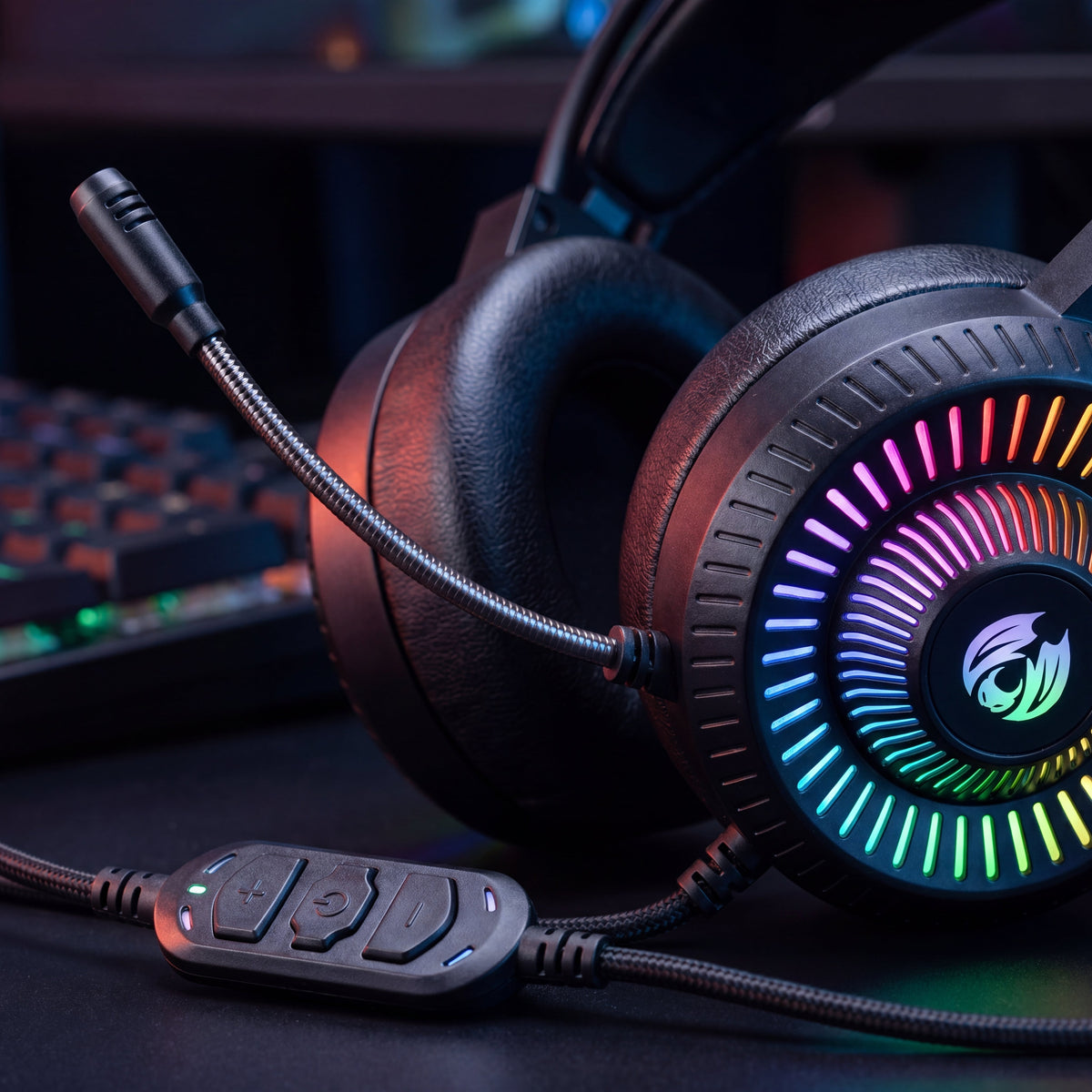 G900 RGB Gaming Headset with Noise Cancelling Mic & 50mm Stereo Drivers