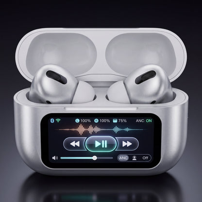 A9 Pro Wireless Earbuds with Smart LCD Touch Screen Bluetooth 5.4