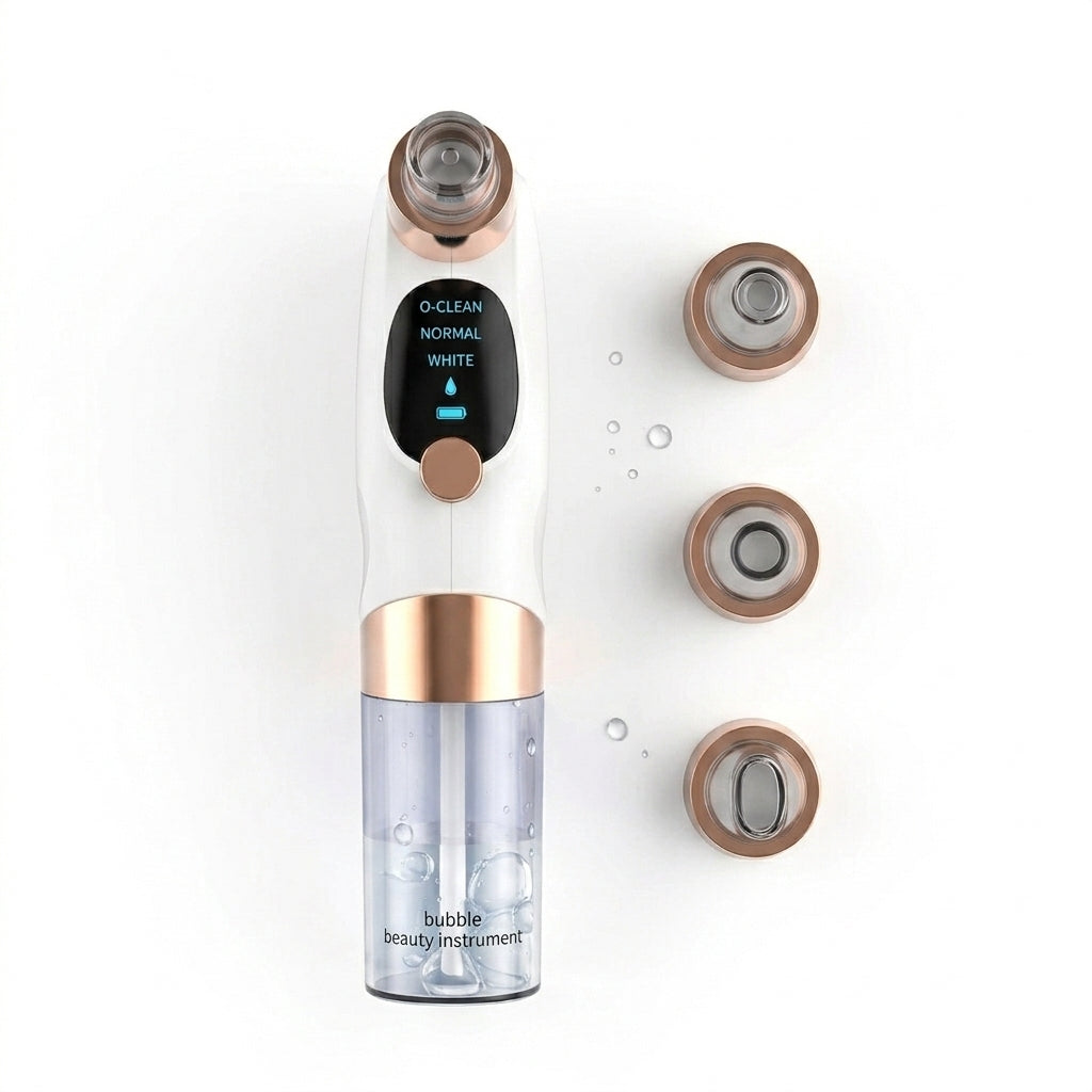 Electric Pore Vacuum Blackhead & Whitehead Remover with Water Cycle Cleansing – Rechargeable Facial Cleanser