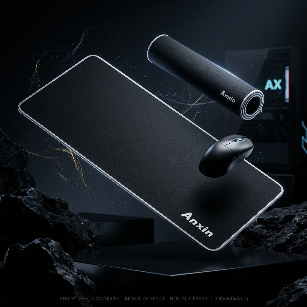Anxin Extended Gaming Mouse Pad Large Desk Mat with Stitched Edges, Non-Slip, Smooth Surface, Office & Home Setup