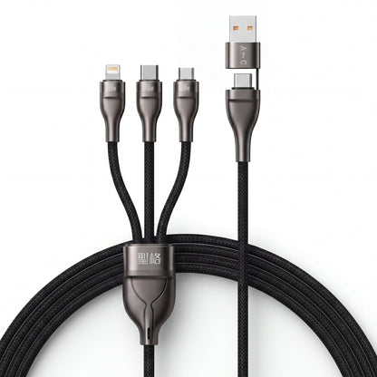 Flash Series II 3 in 2 100W Fast Charging Cable USB-C Lightning Micro USB