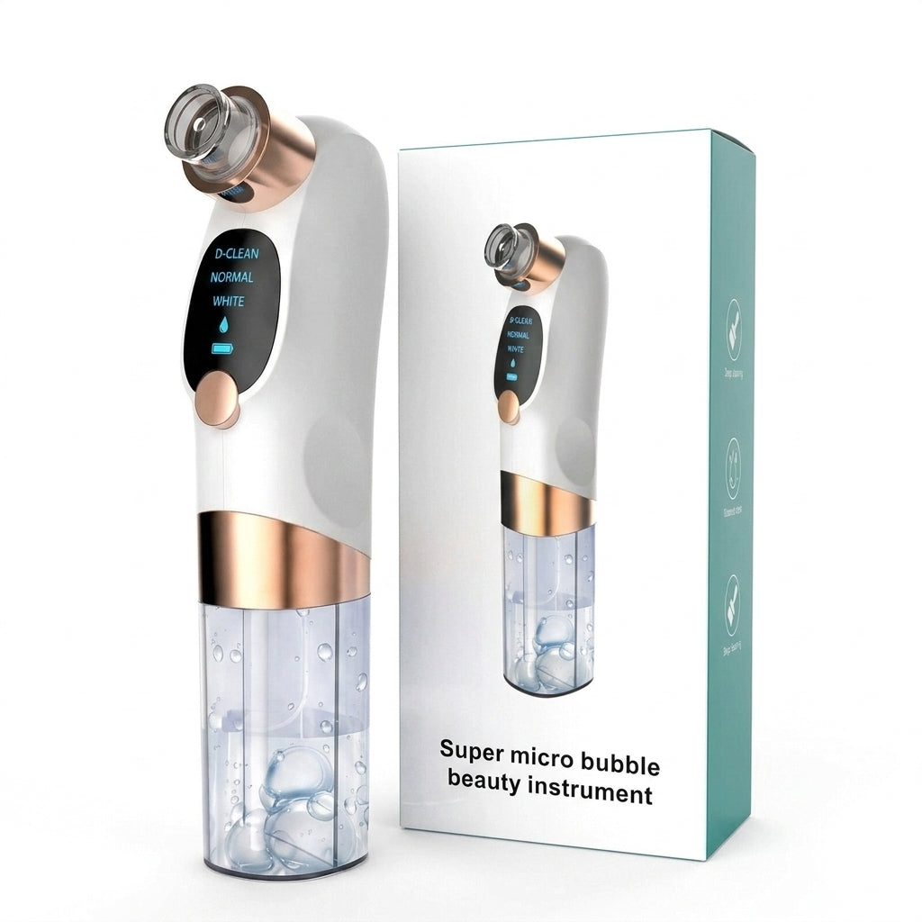 Electric Pore Vacuum Blackhead & Whitehead Remover with Water Cycle Cleansing – Rechargeable Facial Cleanser