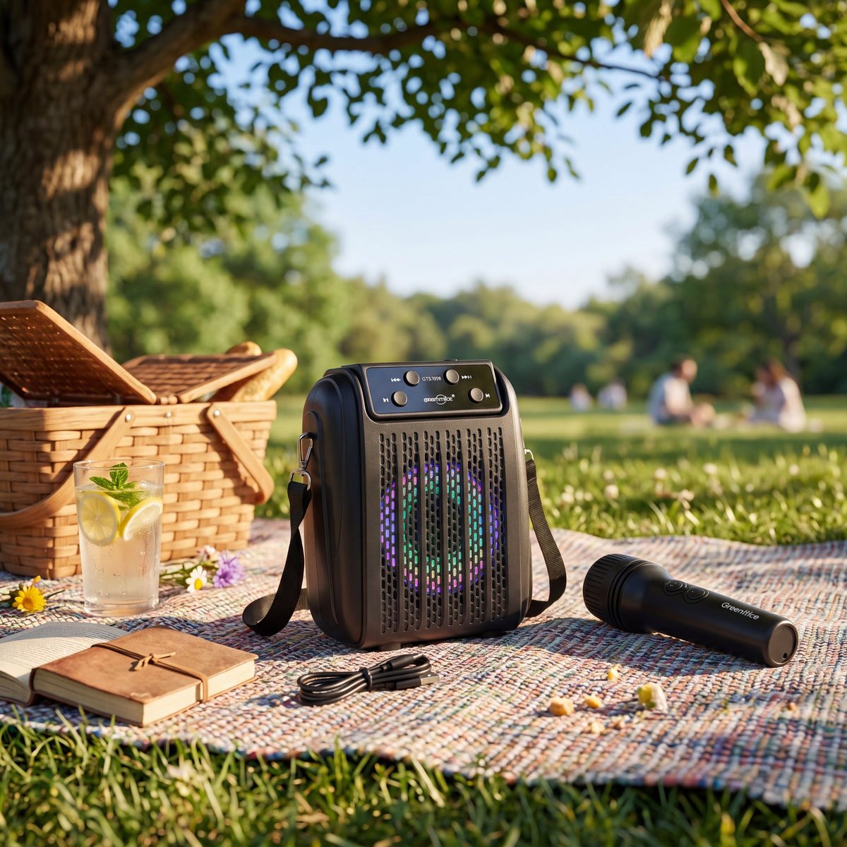 GTS-2005 Portable Wireless Karaoke Speaker with Microphone