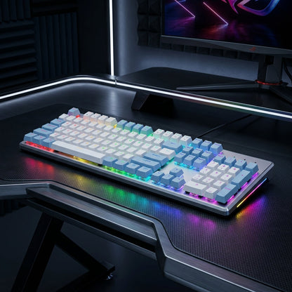 LUMO LM2104 Mechanical Gaming Keyboard RGB Back-lit USB Wired Keyboard for PC & Laptop Gamers