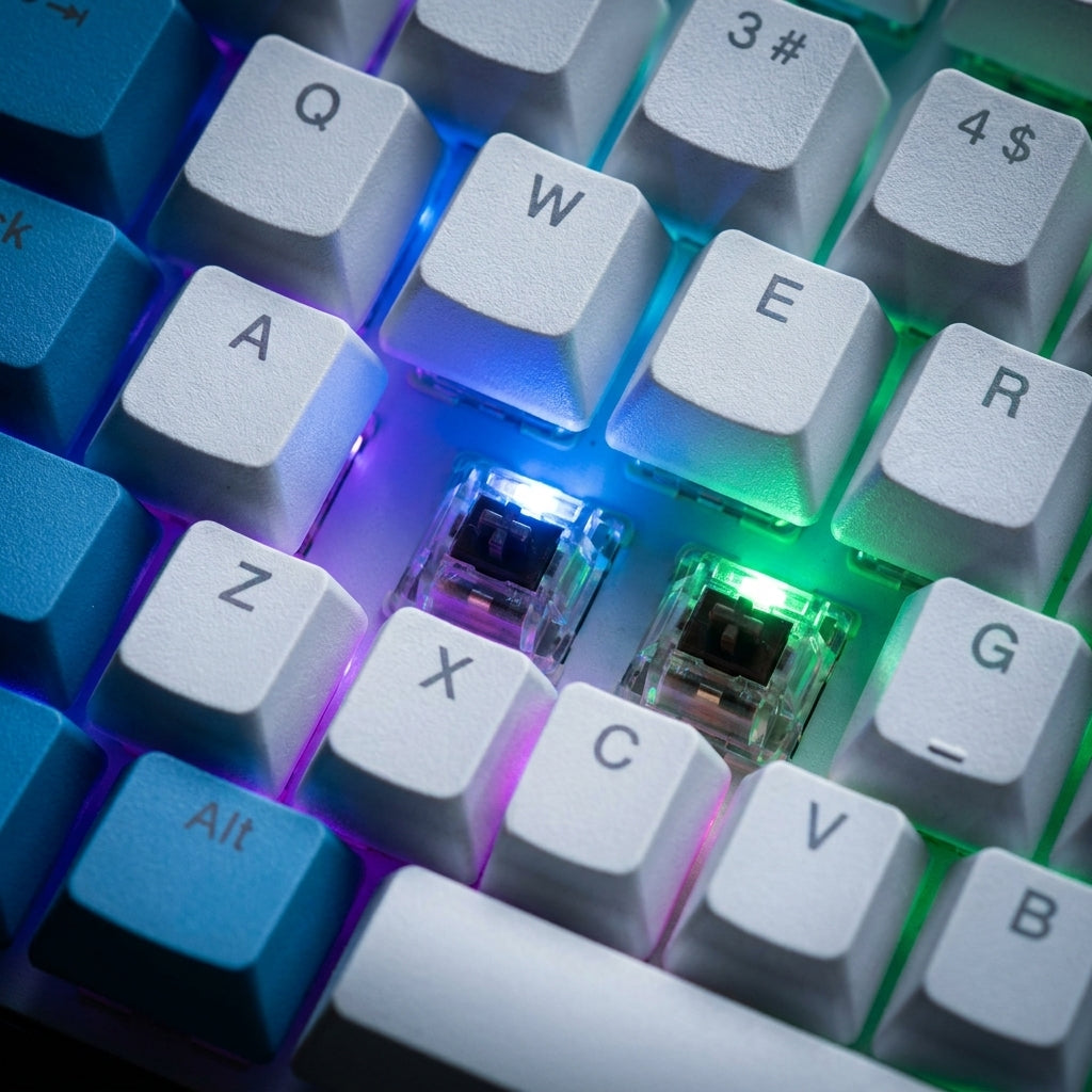LUMO LM2104 Mechanical Gaming Keyboard RGB Back-lit USB Wired Keyboard for PC & Laptop Gamers