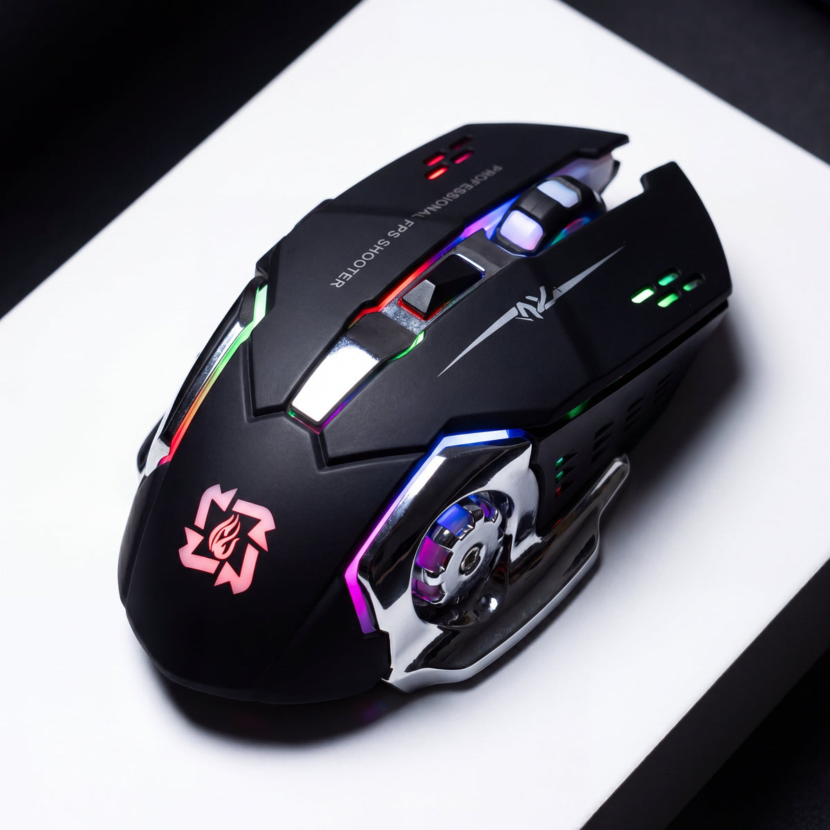 RGB Gaming Mouse V6 Wireless LED Backlit 3200 DPI Ergonomic Gaming Mouse for PC Laptop