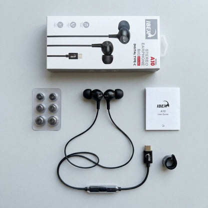 IBEX A10 Type-C Stereo Earphones with Big Sound & Mic
